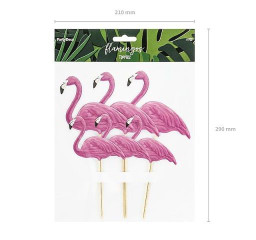 Pink Flamingo Cake Toppers