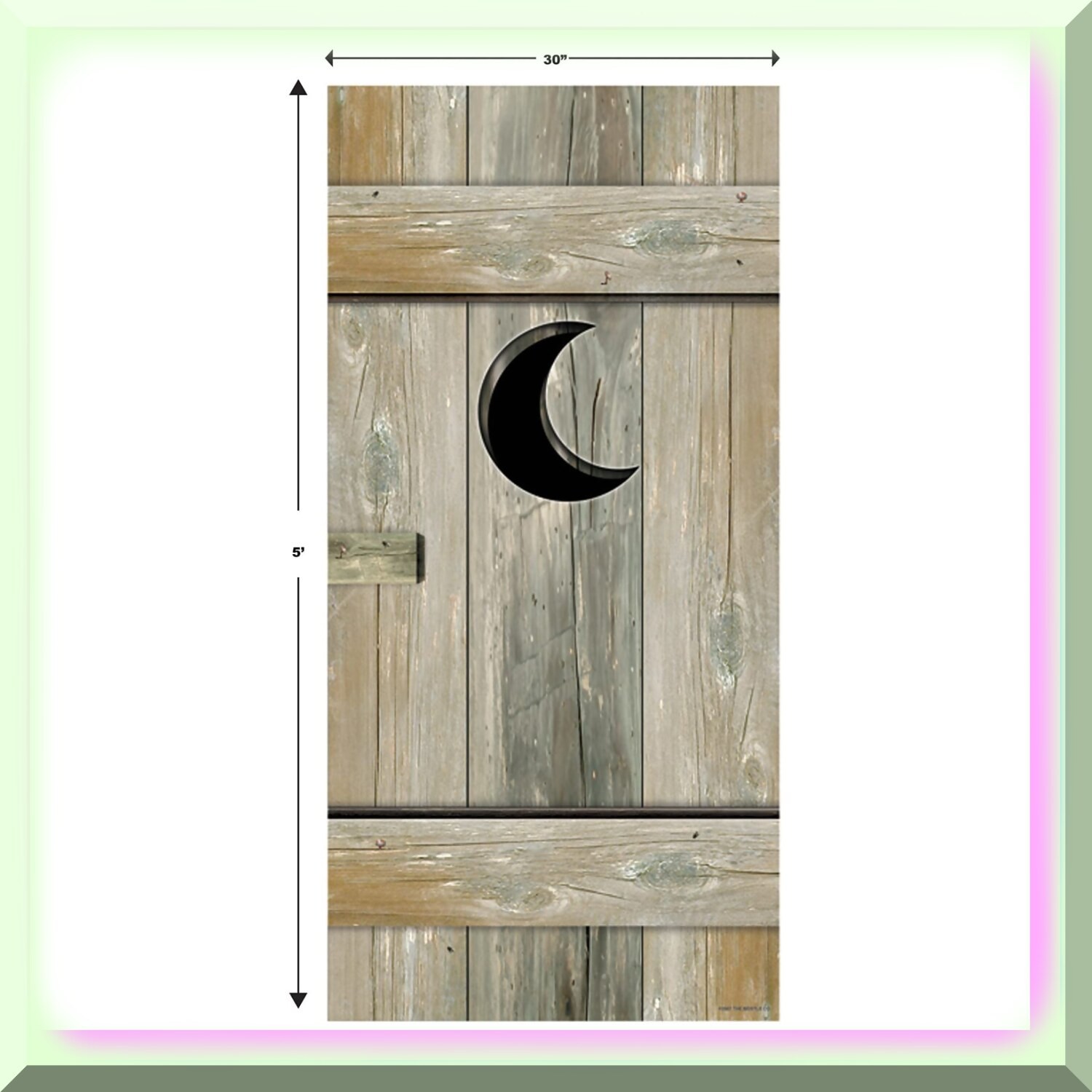 Outhouse Door Cover for Party Potty 30×60 inches