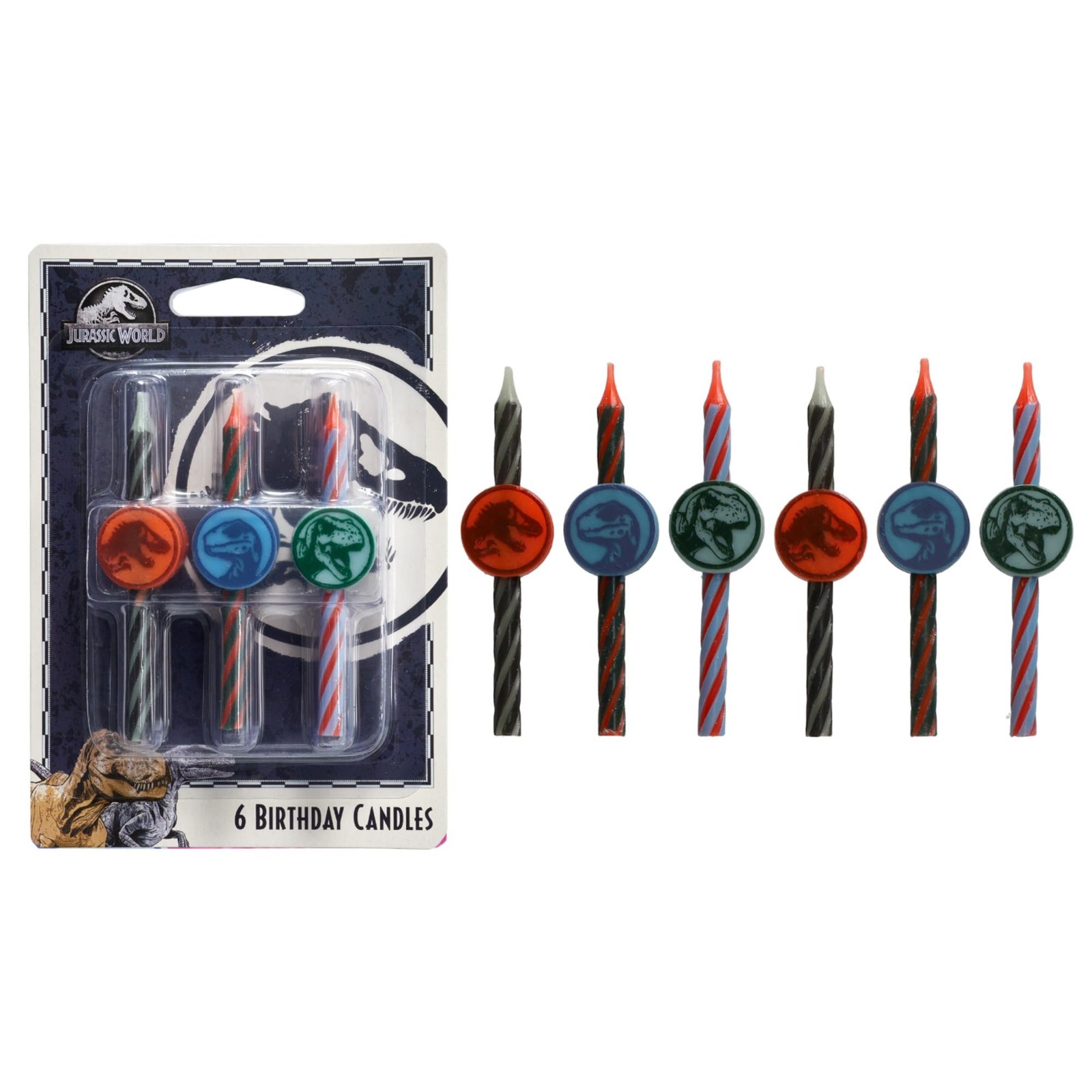 Jurassic World Birthday Cake Candles | 6 Birthday Candles for Cake Decoration…
