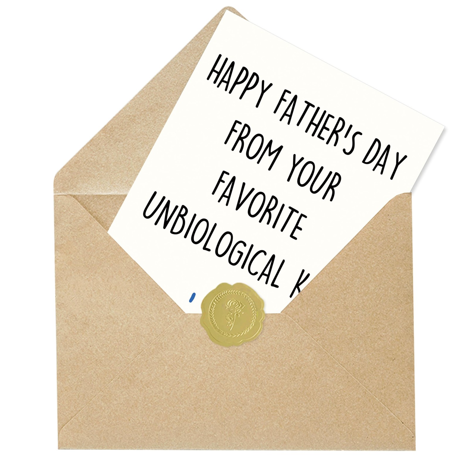 Smithtuy Step Dad Fathers Day Card, 7 X 5 Inches / 17.78 X 12.70 Cm, SY-267