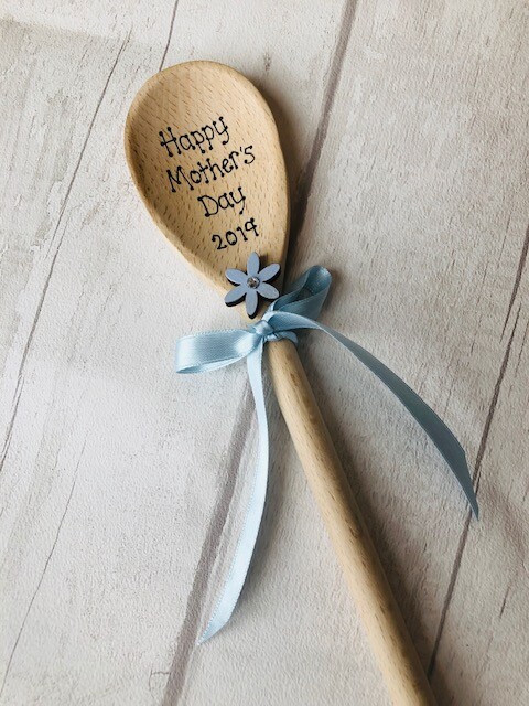 Personalised Wooden Spoon Birthday Gift Present Mum Nanny’s Kitchen Grandma Nana
