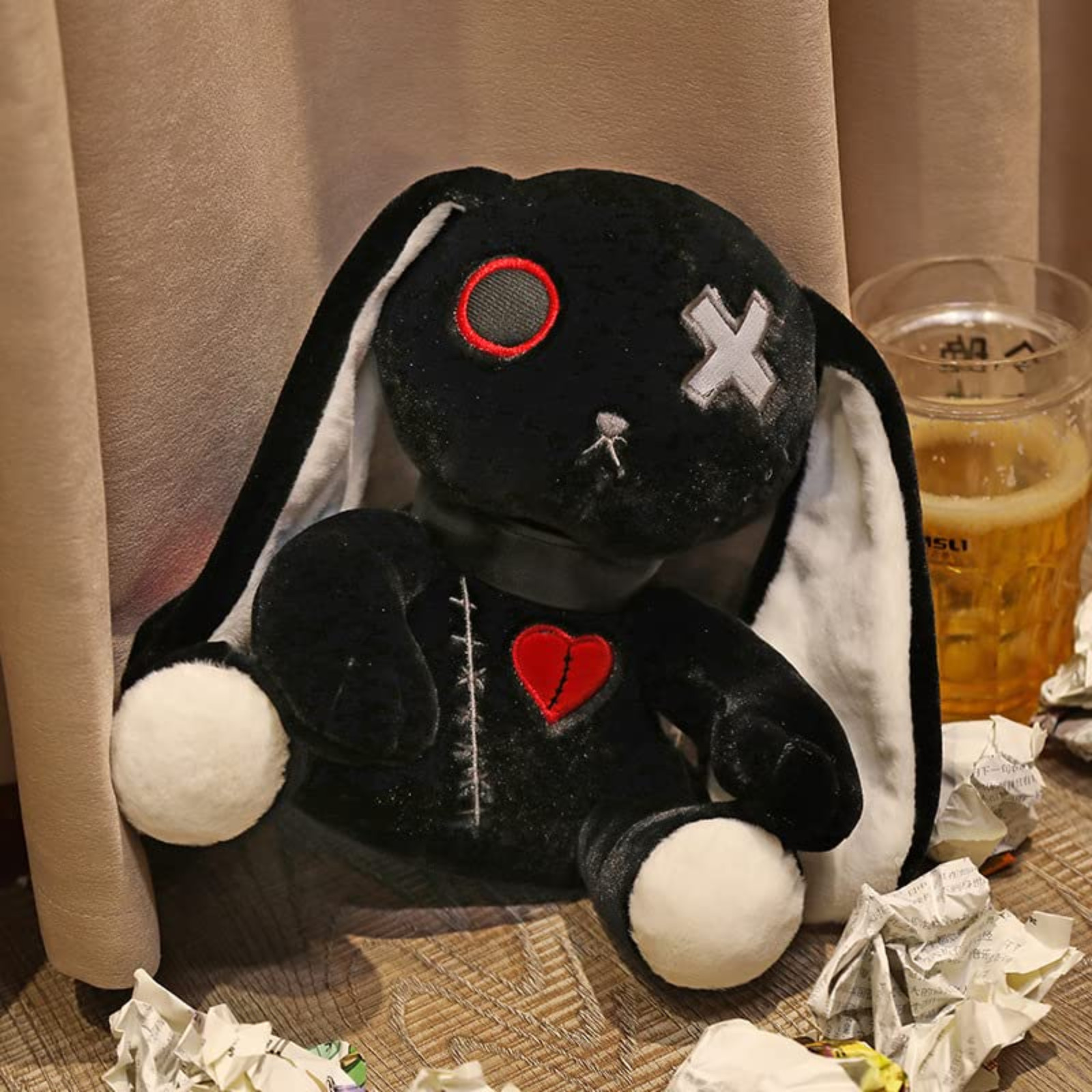 Bunny Stuffed Toy Travel Friendly Rabbit Cross Eye Bachelorette Party Gift Ideas