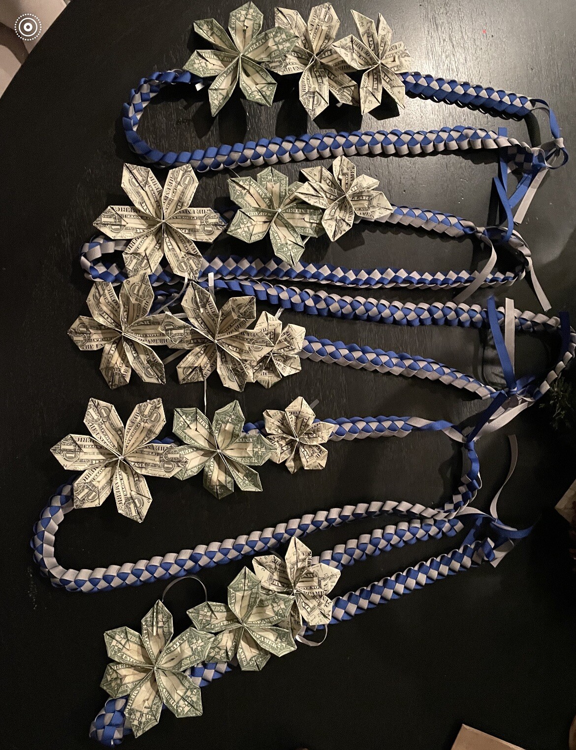 2024 Graduation Money Lei with school color ribbon