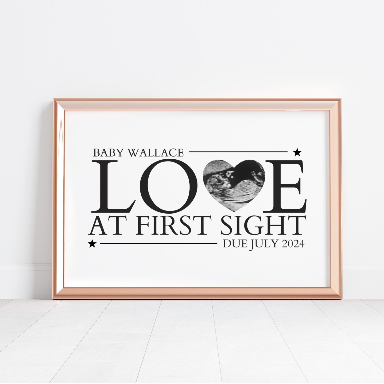 MUM DAD TO BE GIFT FATHERS DAY A4 PRINT SCAN BUMP PREGNANCY HOME BIRTHDAY FAMILY