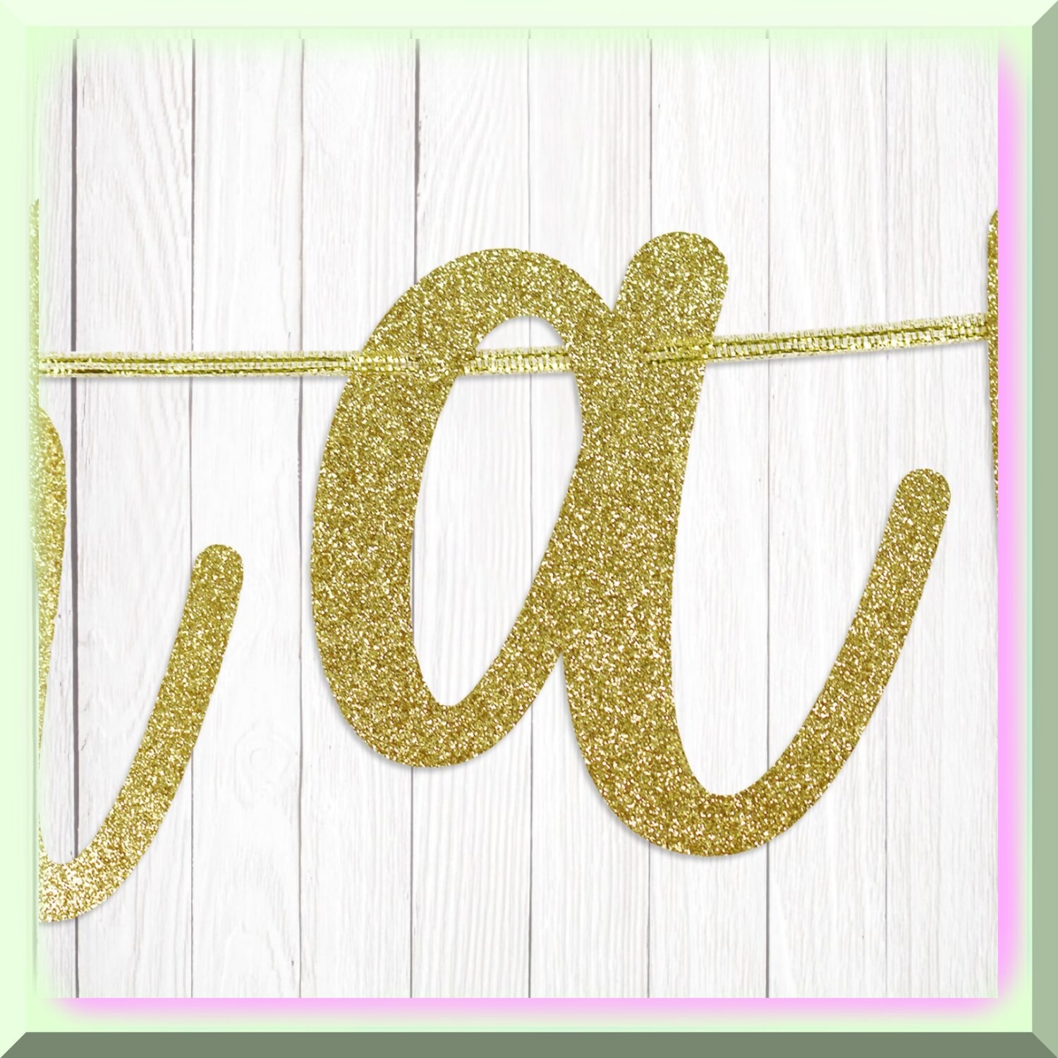 Celebration Love Journey Banner 4.6ft Gold