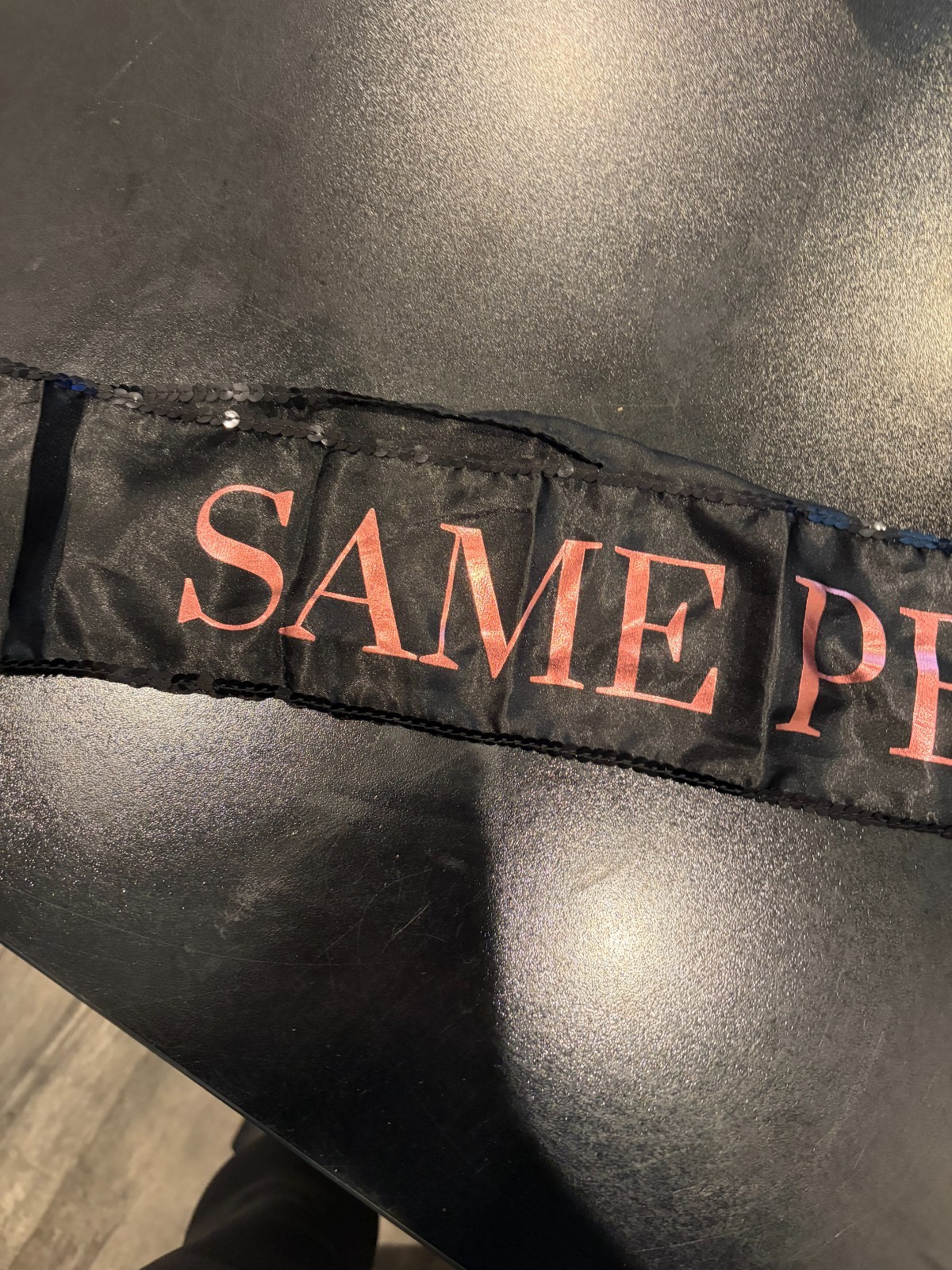 Same Penis Forever Sash Black and Pink Bachelorette Party