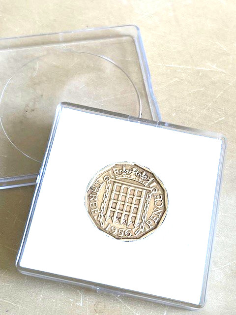 Unusual 70th Birthday Gift-1956 British UK Birth THREEPENCE – Present.