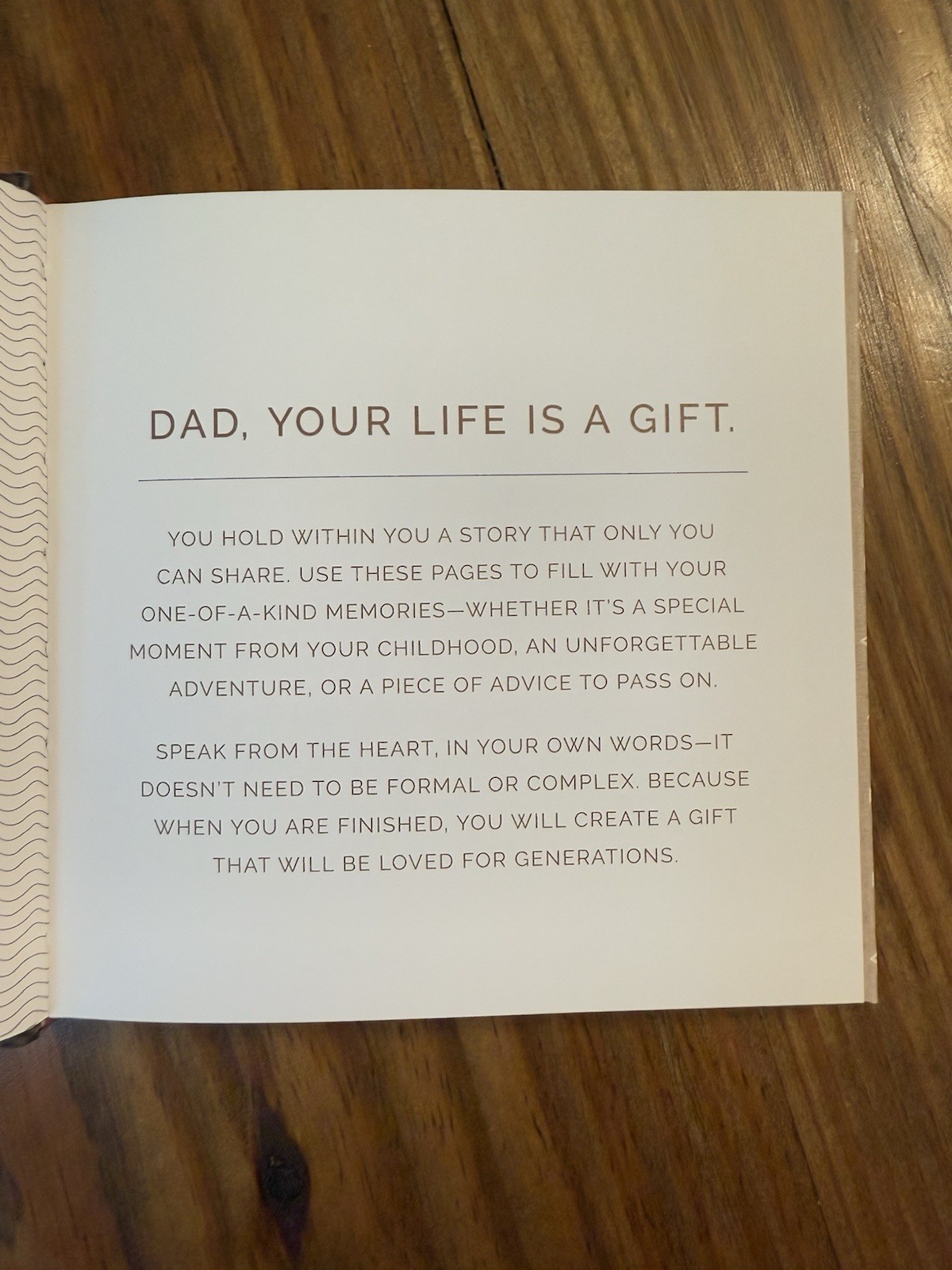My Dad – In His Own Words – Gift Book