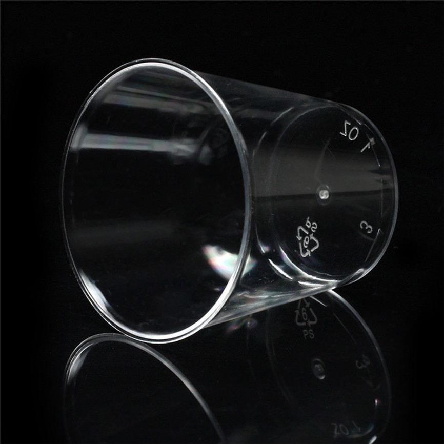 20Pcs Clear Plastic Disposable Party Shot Glasses Jelly Cups Tumblers Birthday