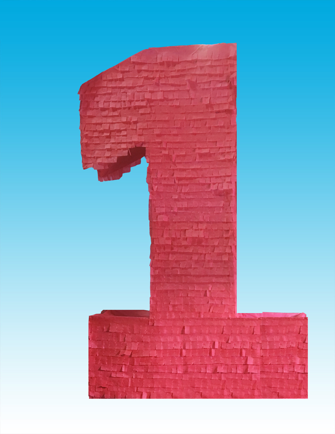 Number One First 1st Pinata Birthday party Pull string Hit games Multi-color New