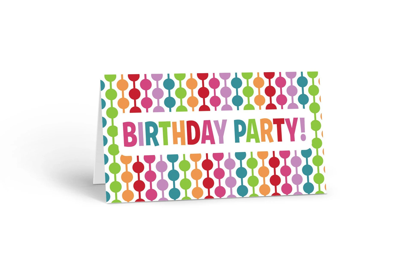 Colorful Contemporary Design Happy Birthday Place Cards – 25 Place – B77552