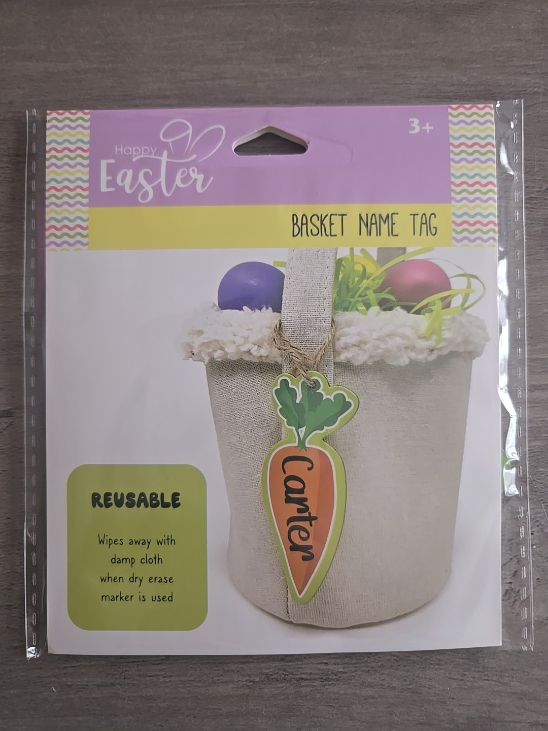 Easter Tag Hanging Design Decorate Easter Carrot Basket Name Tag Portable