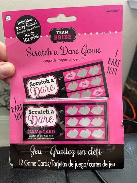 Bachelorette Party Game Scratch a Dare Girls Night Out Wedding New!