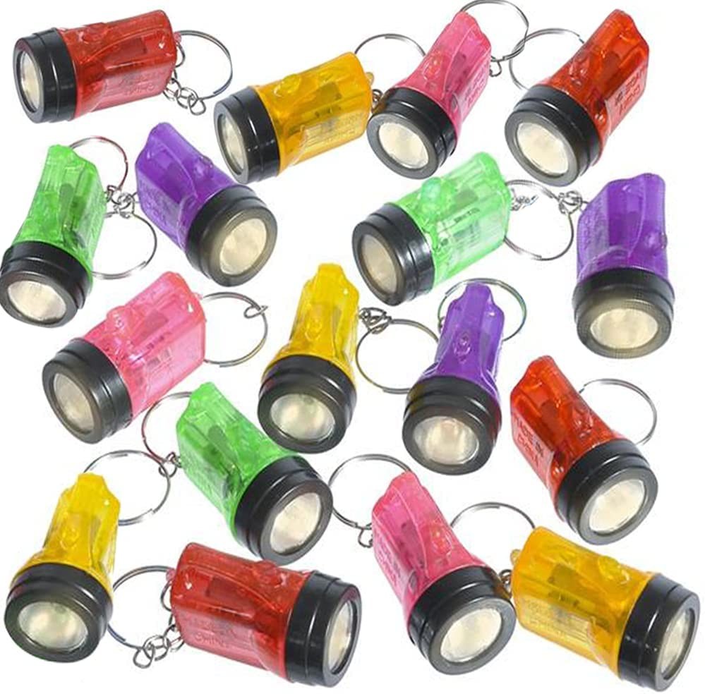 ( 252 ) FLASHLIGHT BULB – mini key chains – party wholesale lot ~ 21 dozen