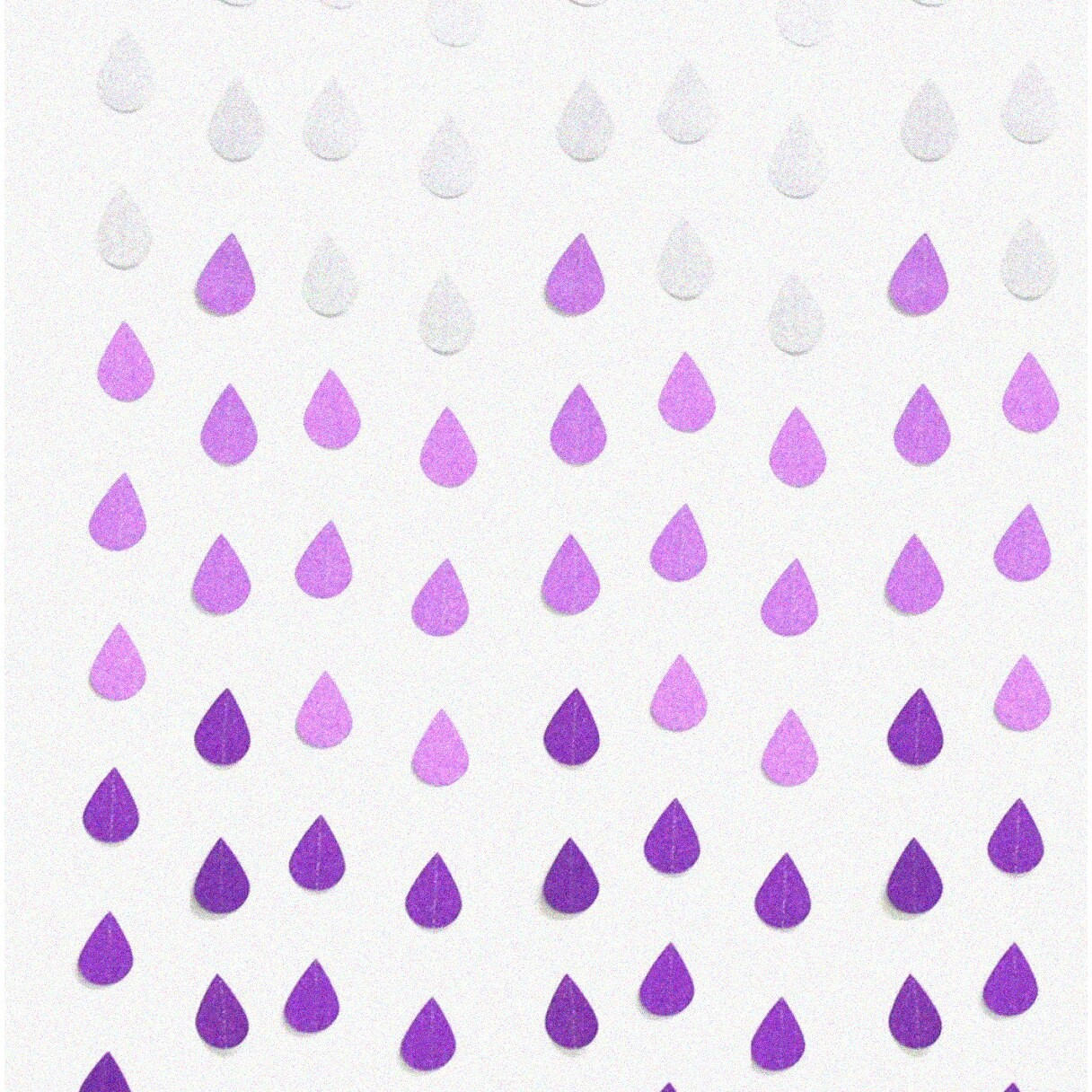 Raindrop Glitter Paper Garland for Celebrations