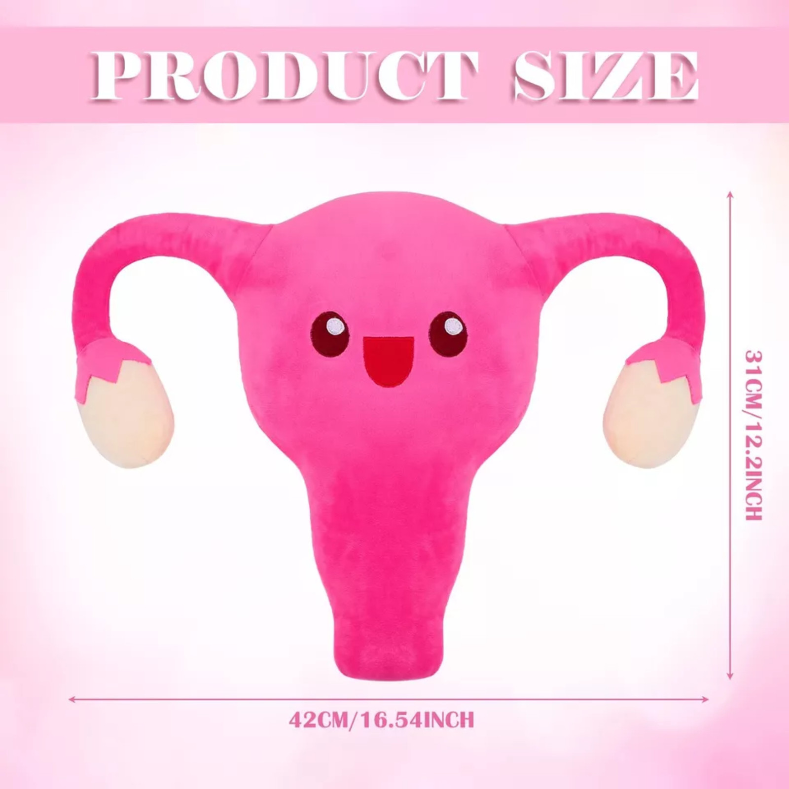 Soft Uterus Stuffed Plush Toy Bachelorette Party Funny Ideas Novelty Item