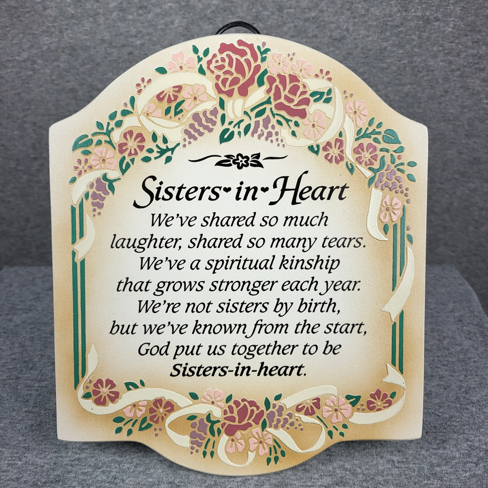 Sister in Heart Gift Plaque Sign Birthday Keepsake Sister In Law Best Friend