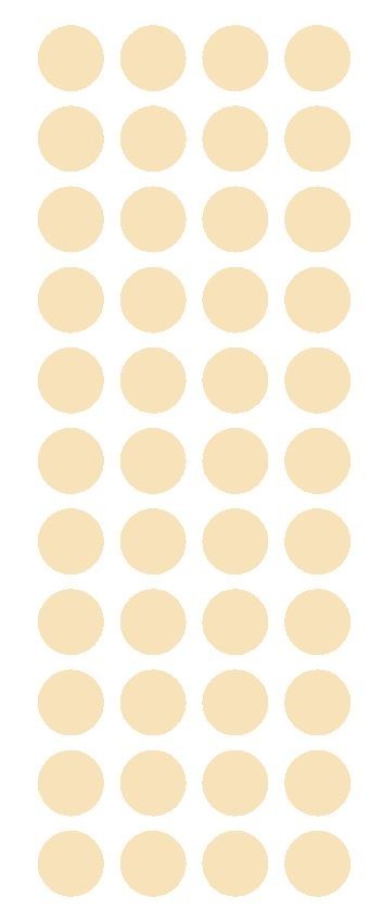 3/4″ Ivory Round Color Code Inventory Label Dot Stickers MADE IN USA