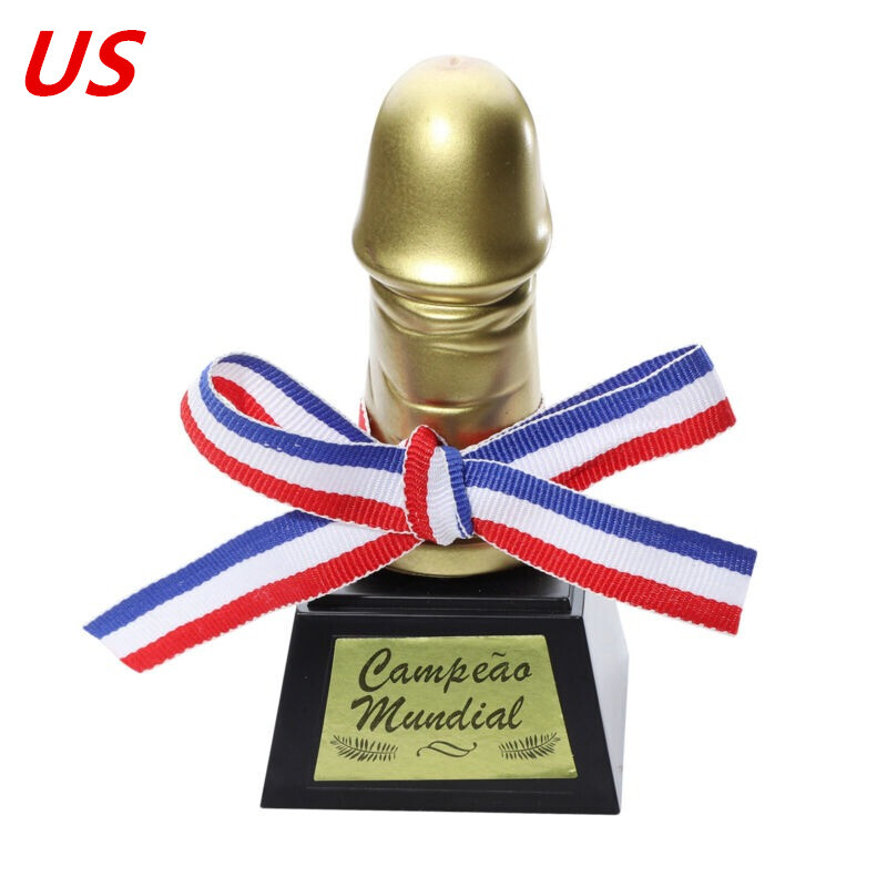 US Golden Hen Stag Party Trophy Champion Funny Prop Toys for Bachelor Party