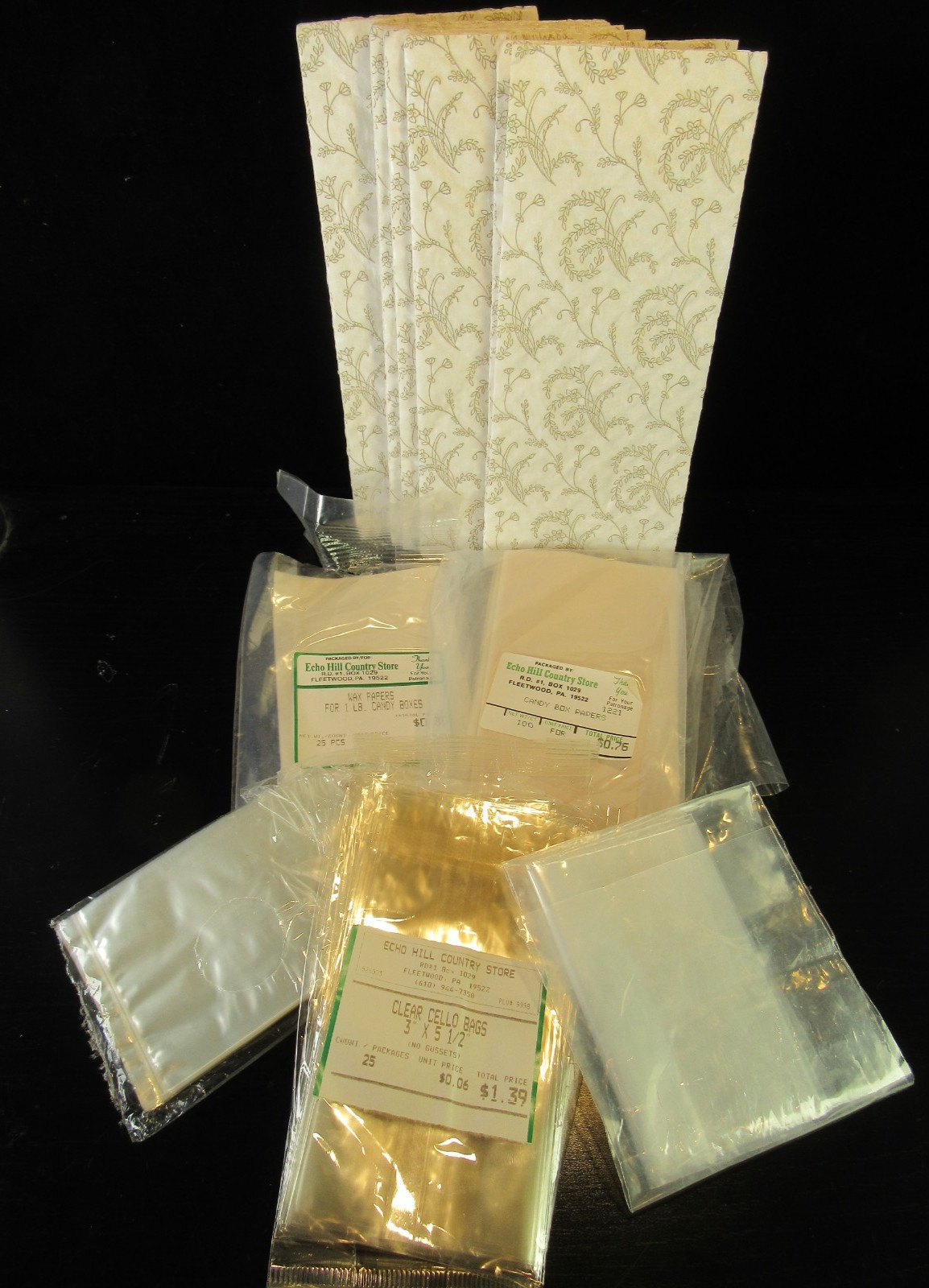 Vintage Chocolate Wax Paper & Candy Box Inserts Candy Making Supplies