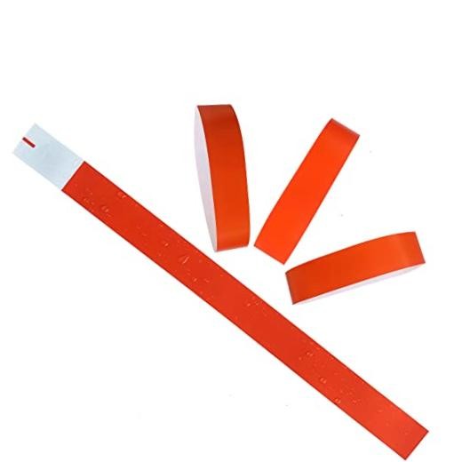 Paper Wristbands for Events, Party Wristbands for Events, Event Bracelets Red