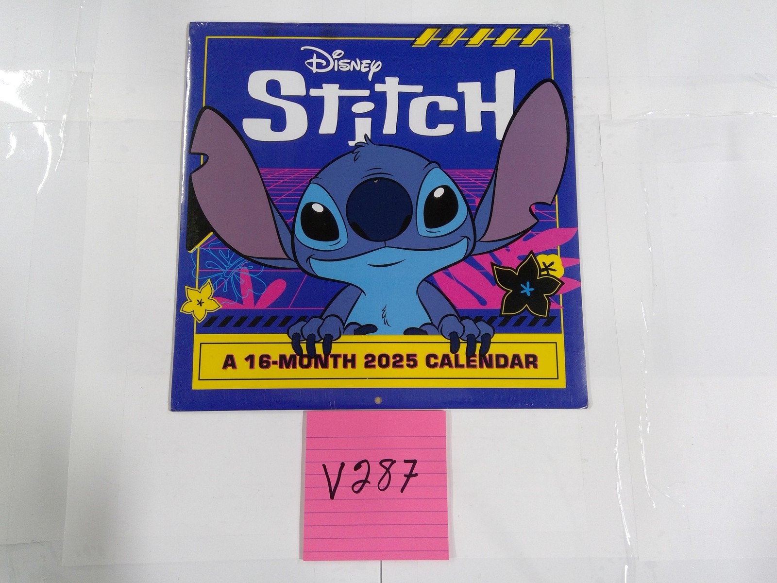 Disney Stitch 2025 Wall Calendar 16-Month DateWorks Blue Kids Cartoon New Gift