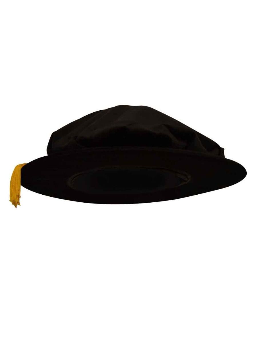 Graduation Doctor’s Tudor Bonnet Cap UK PhD Doctoral Velvet Hat Gown Accessory