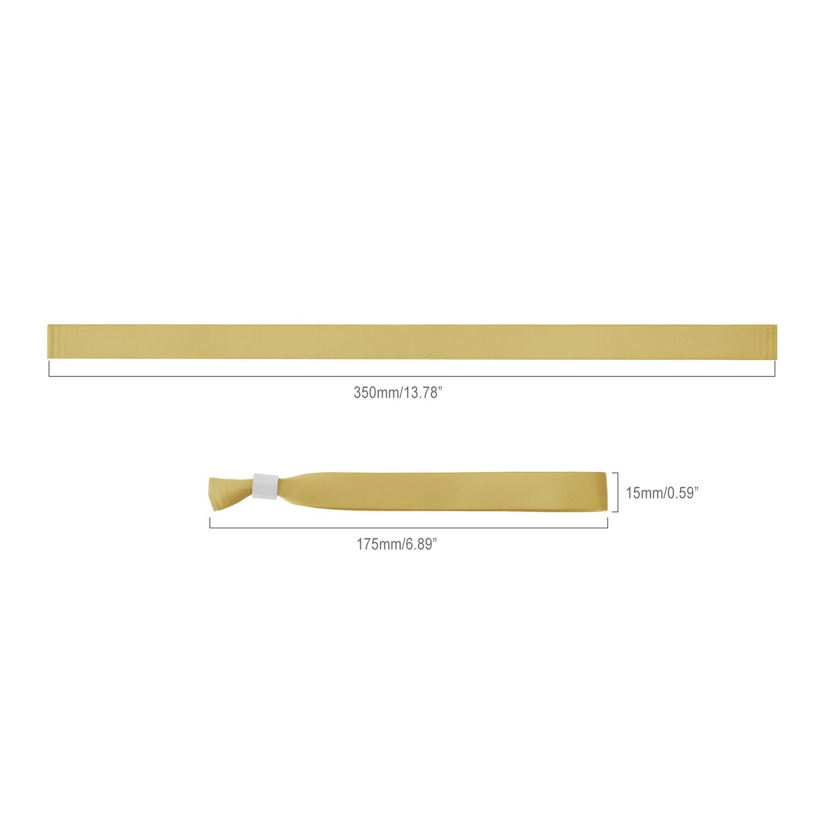 100 PCS Gold Event Wristbands Admission Party 13.7×0.59 Inches