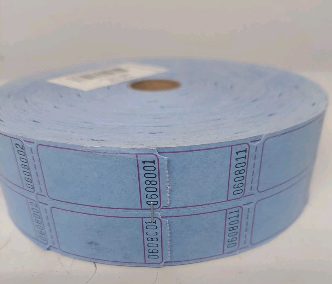 Raffel Ticket, Fund Raising, Carnival, Event, Coat Check, Double Roll 2000