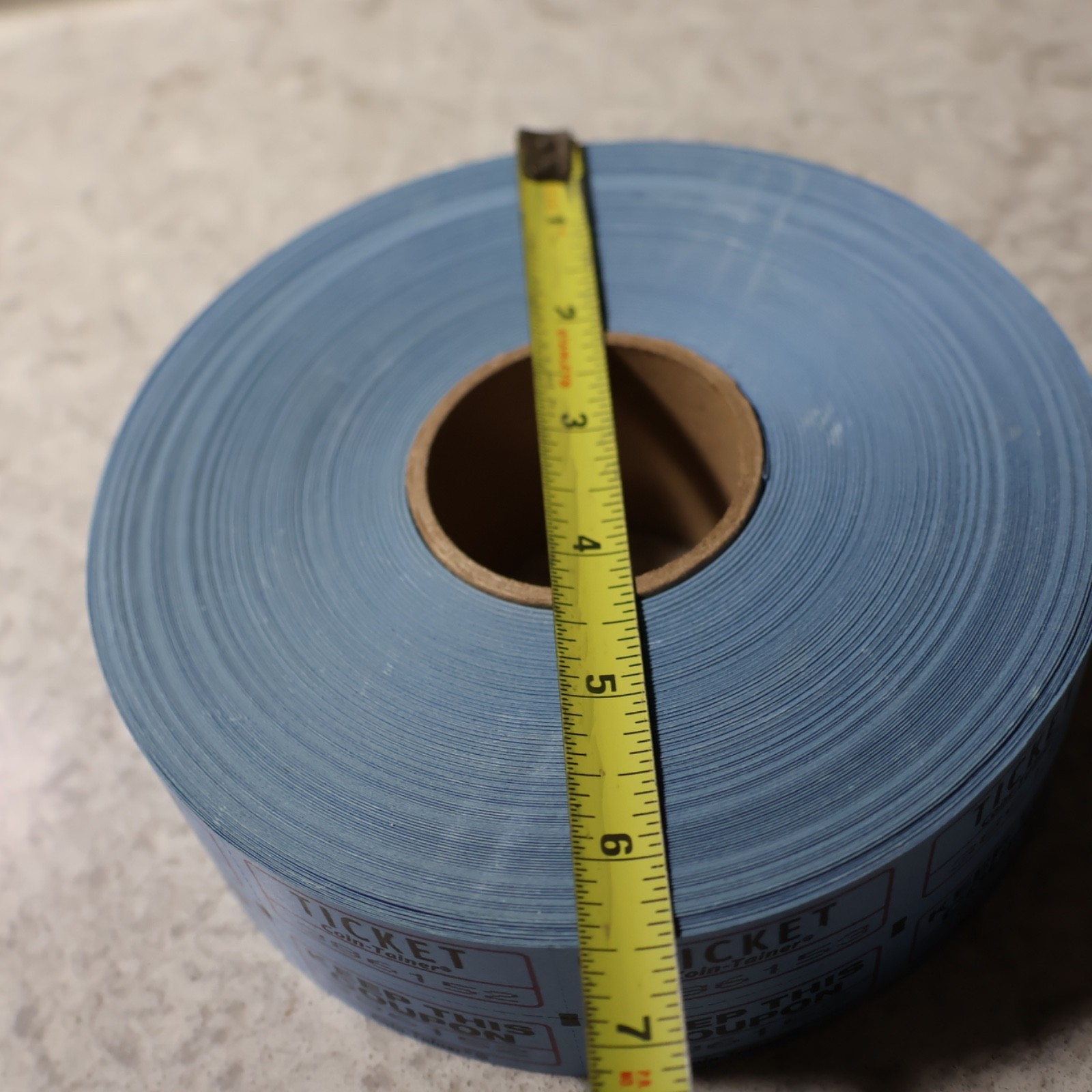 Raffle Tickets 2000 Double Blue By The Coin Tainer Co Made In USA