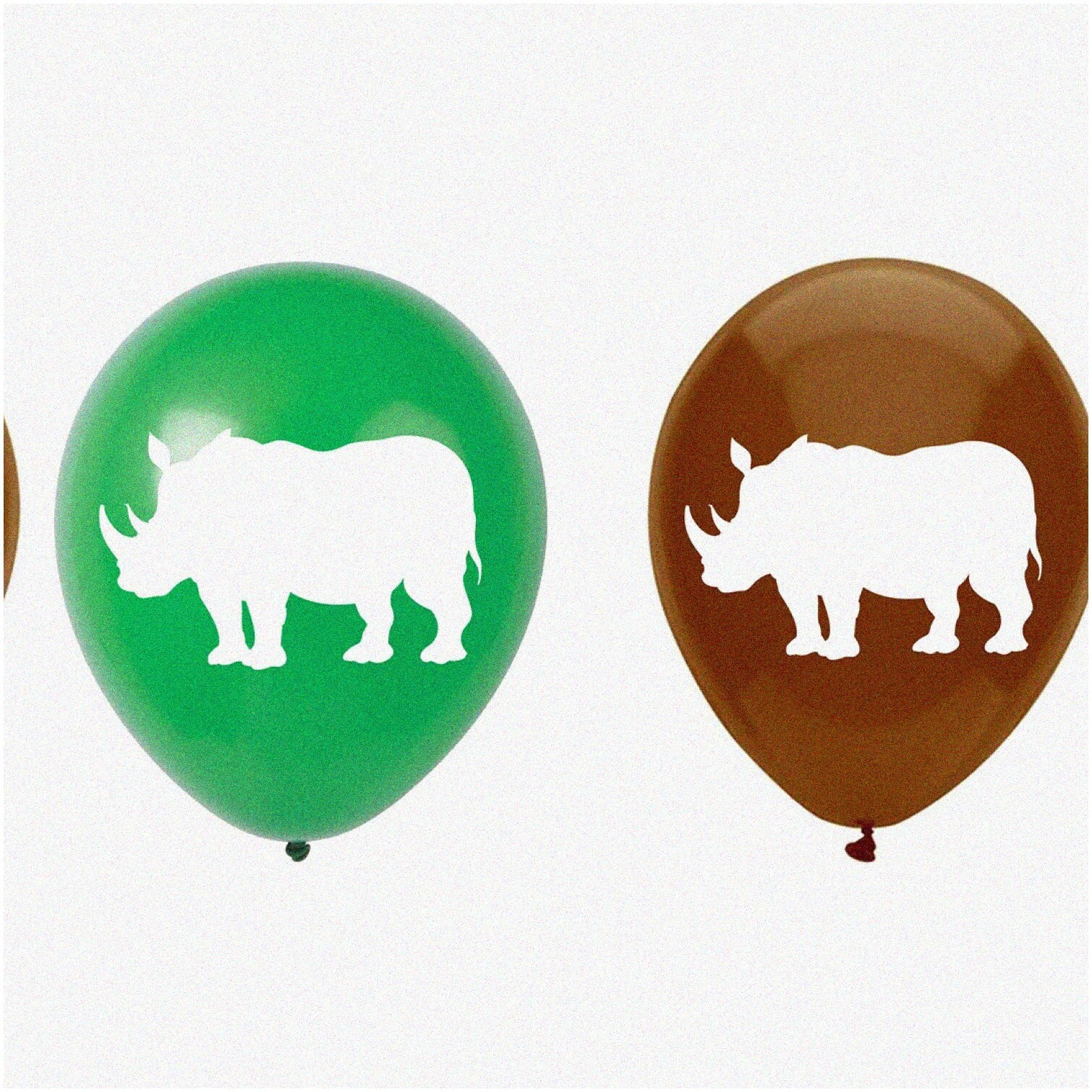 12-inch Latex Balloons Set 16 pcs Black Green
