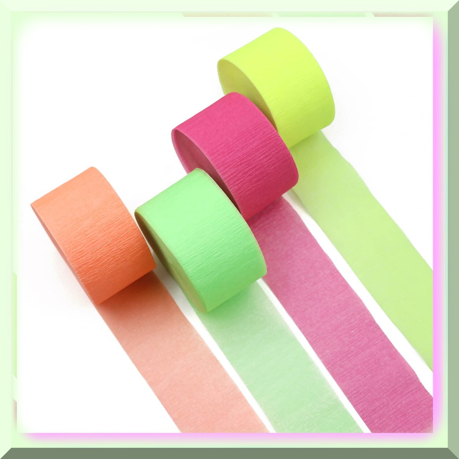 Neon Party Streamers for Blacklight Decorations