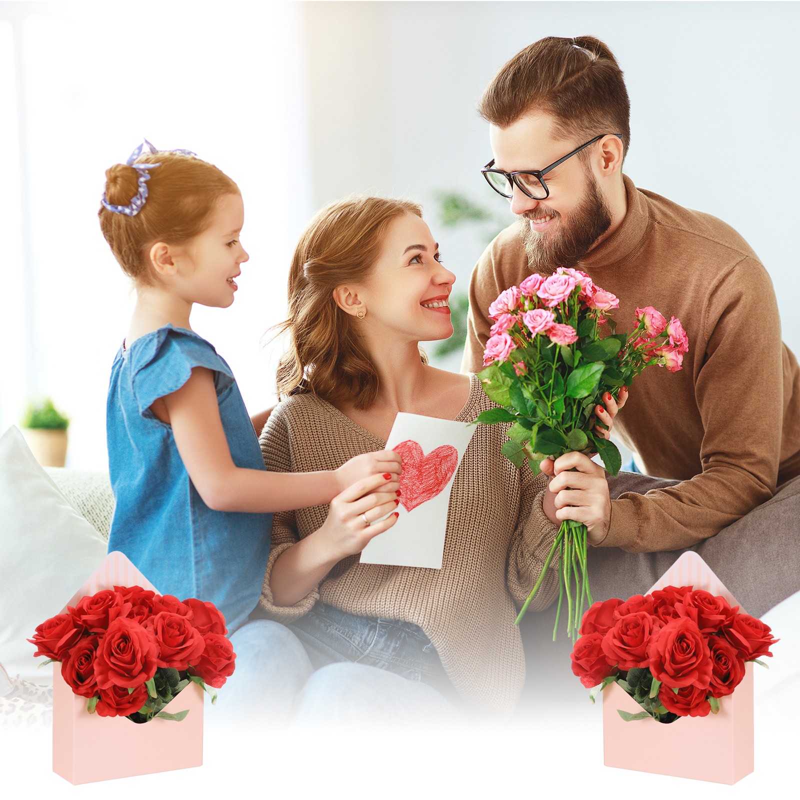 Florist Bouquet Envelope Box 20 Pack Pink