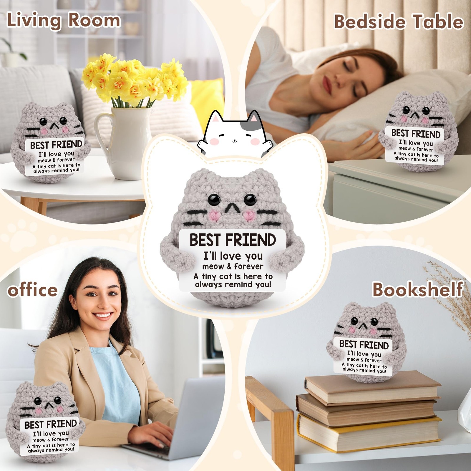 Best Friend Birthday Gifts for Women Men, Galentines Friendship Gifts for Fri…