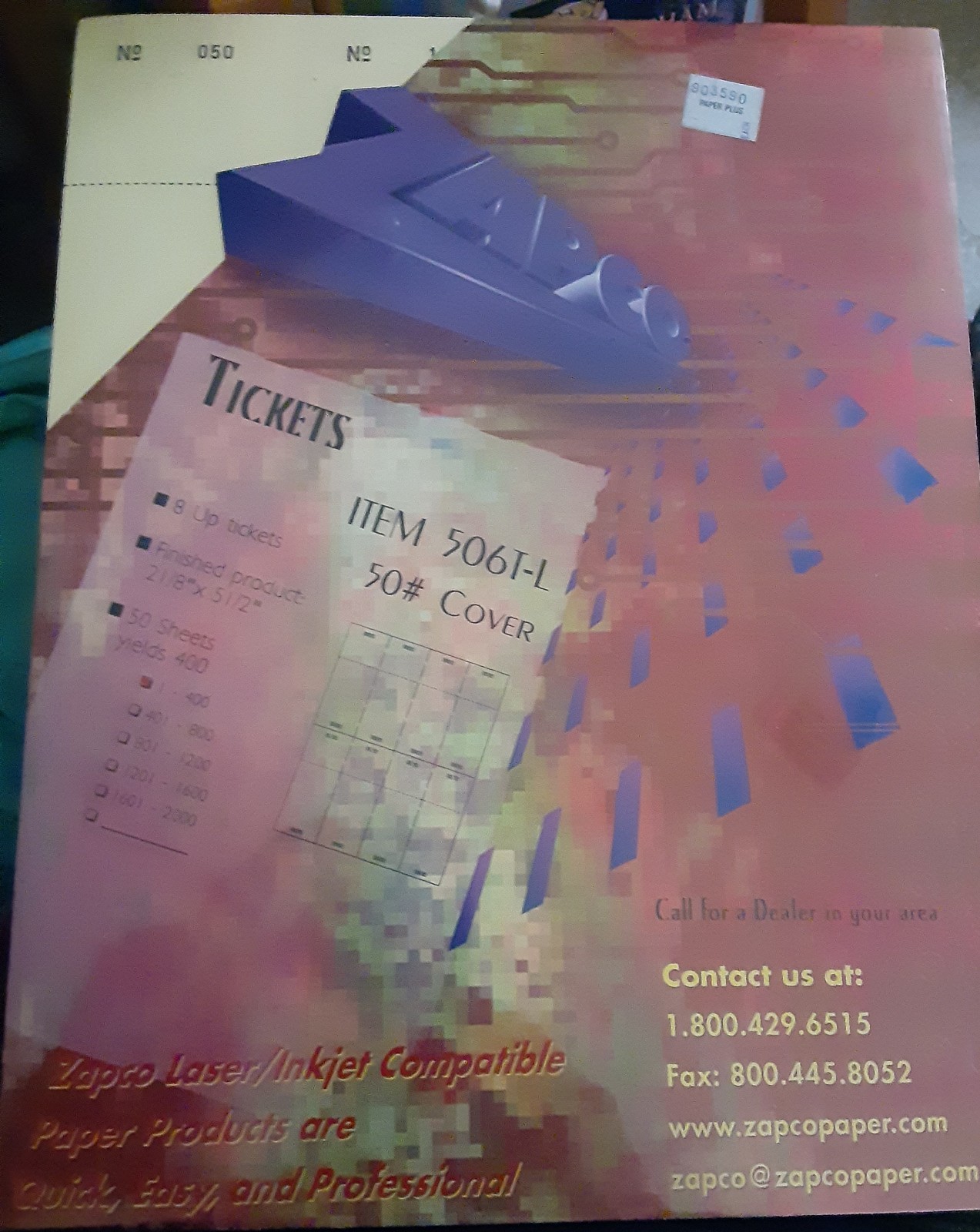 Printable Raffle and Event Tickets (Numbered) – 50 sheets/400 tickets! Free Ship