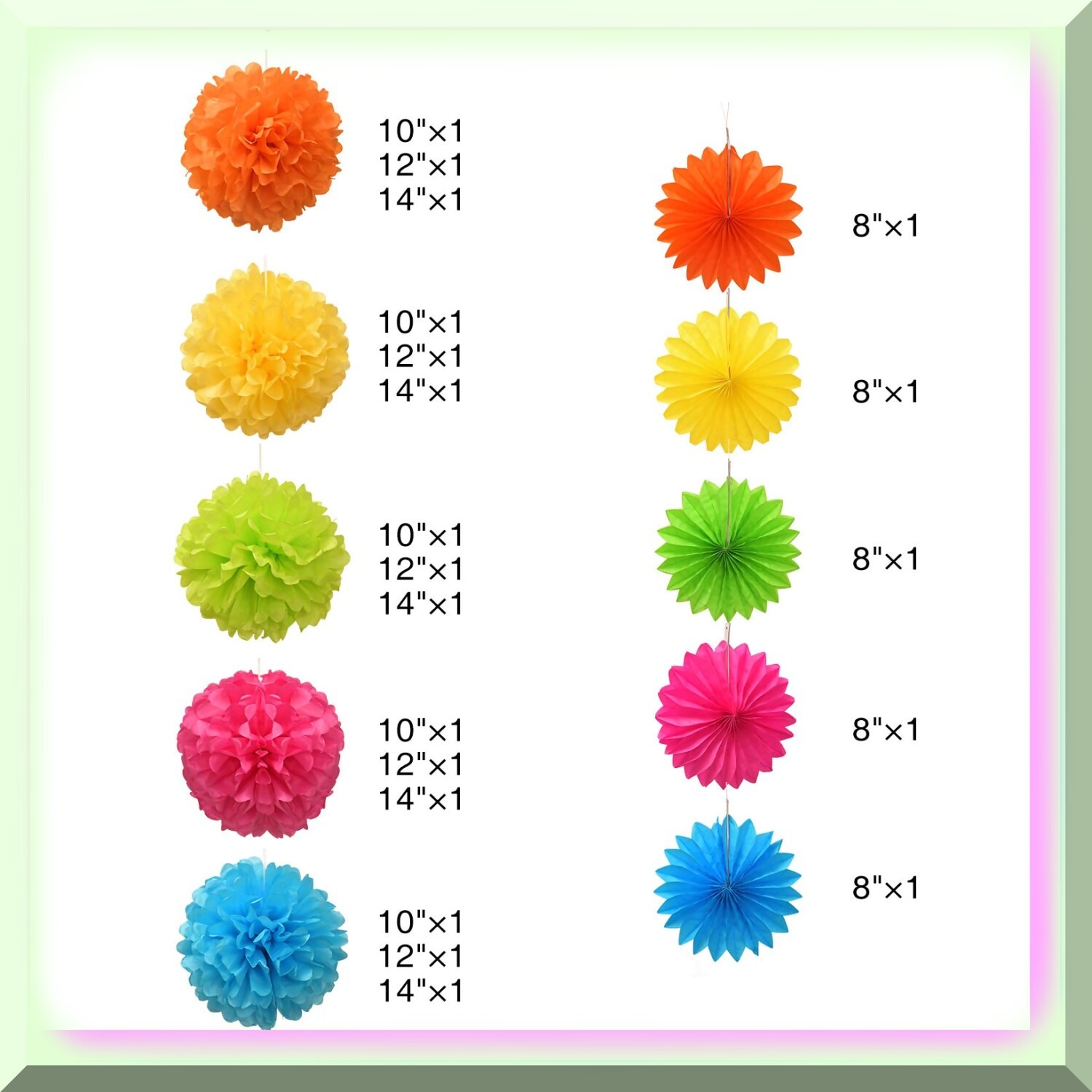 Colorful Paper Decorations for Celebrations