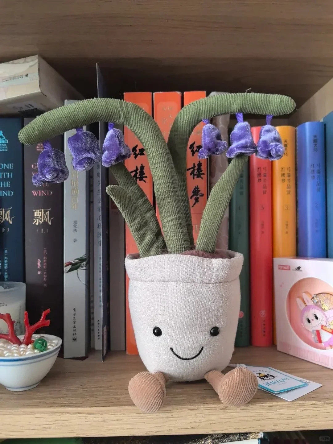 Food Stuffed Doll Bluebell Flower Potted Plush Doll Soothing Companion Toy Gift