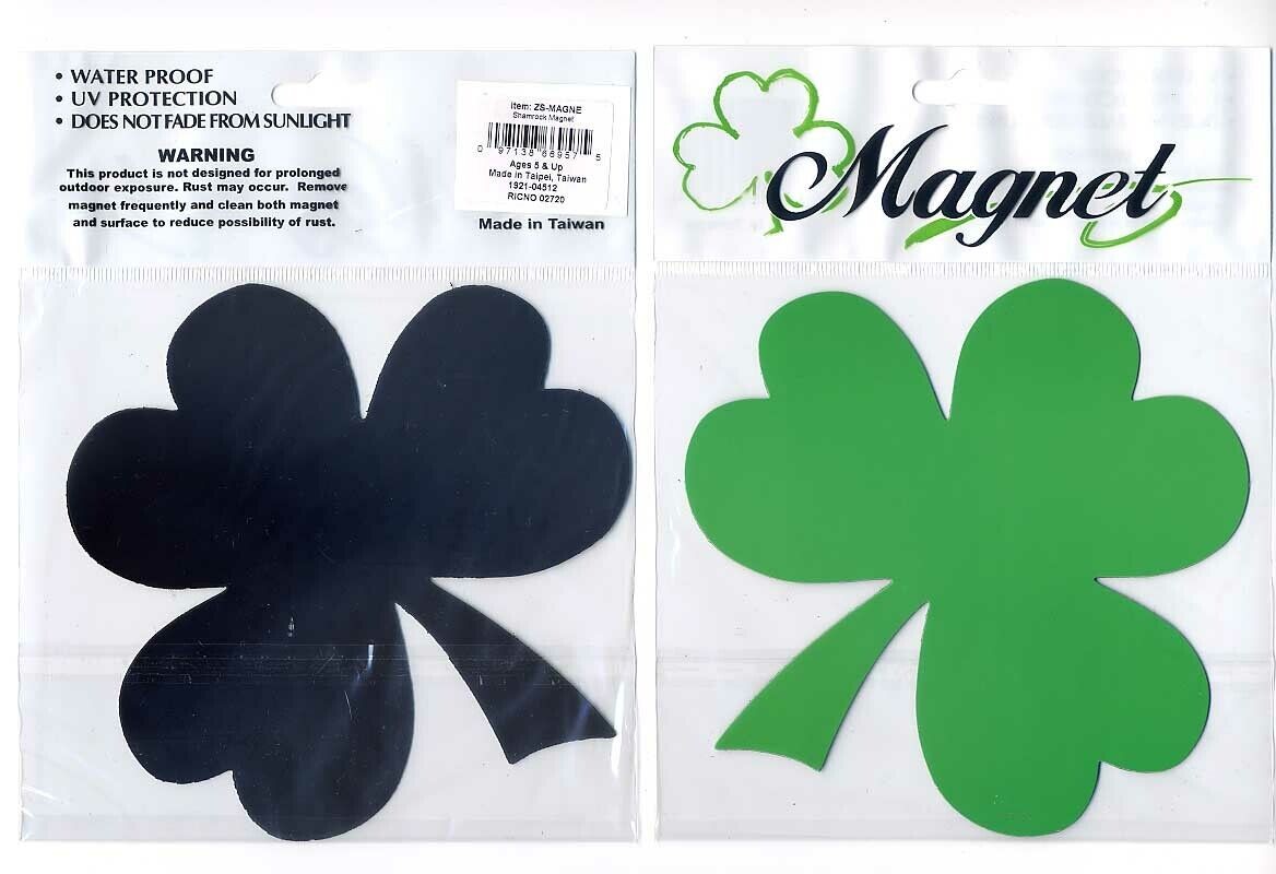 SHAMROCK CLOVER IRISH LEAF CAR FRIDGE MAGNET – Saint Patricks Day