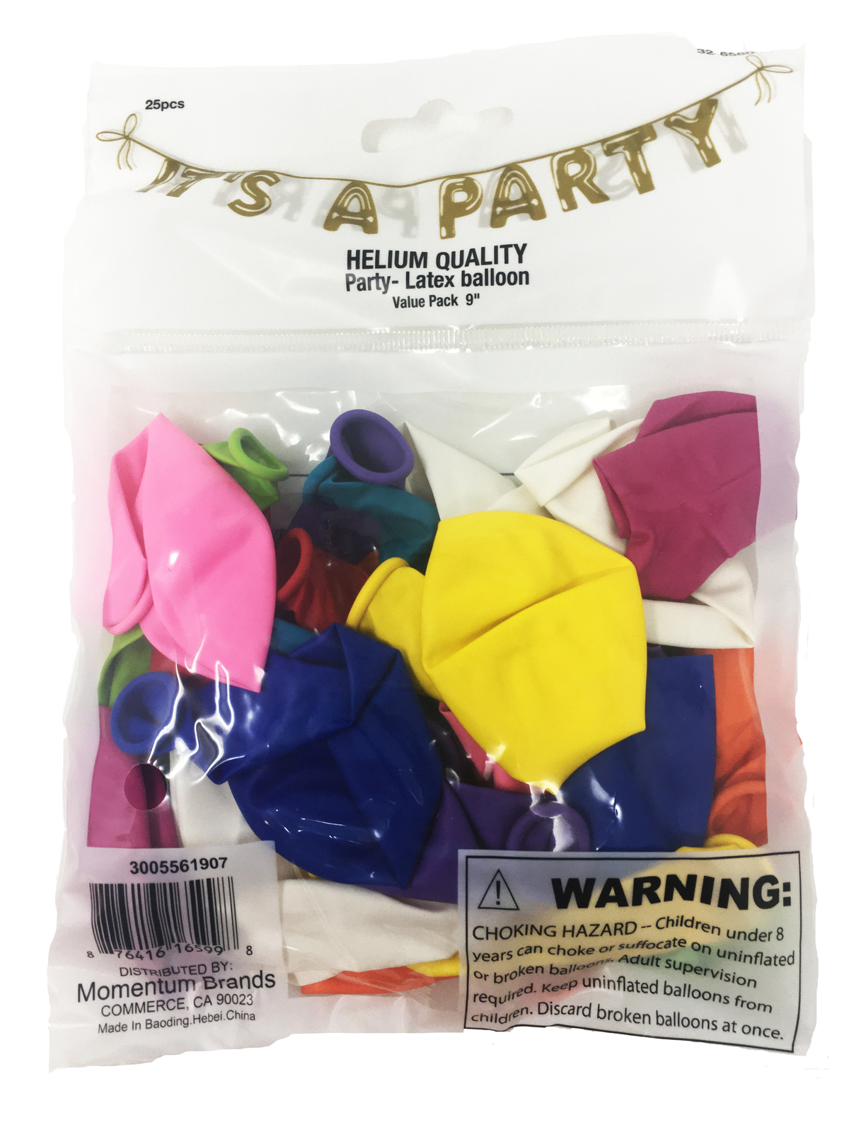 Helium Quality Party Latex Balloon 25pcs Value Pack 9″ Multi color