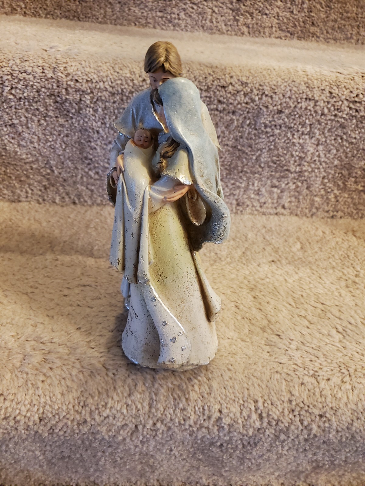 NATIVITY STATUE Jesus Birth Heavenly Blessing Holy Family Christmas Decor NEW