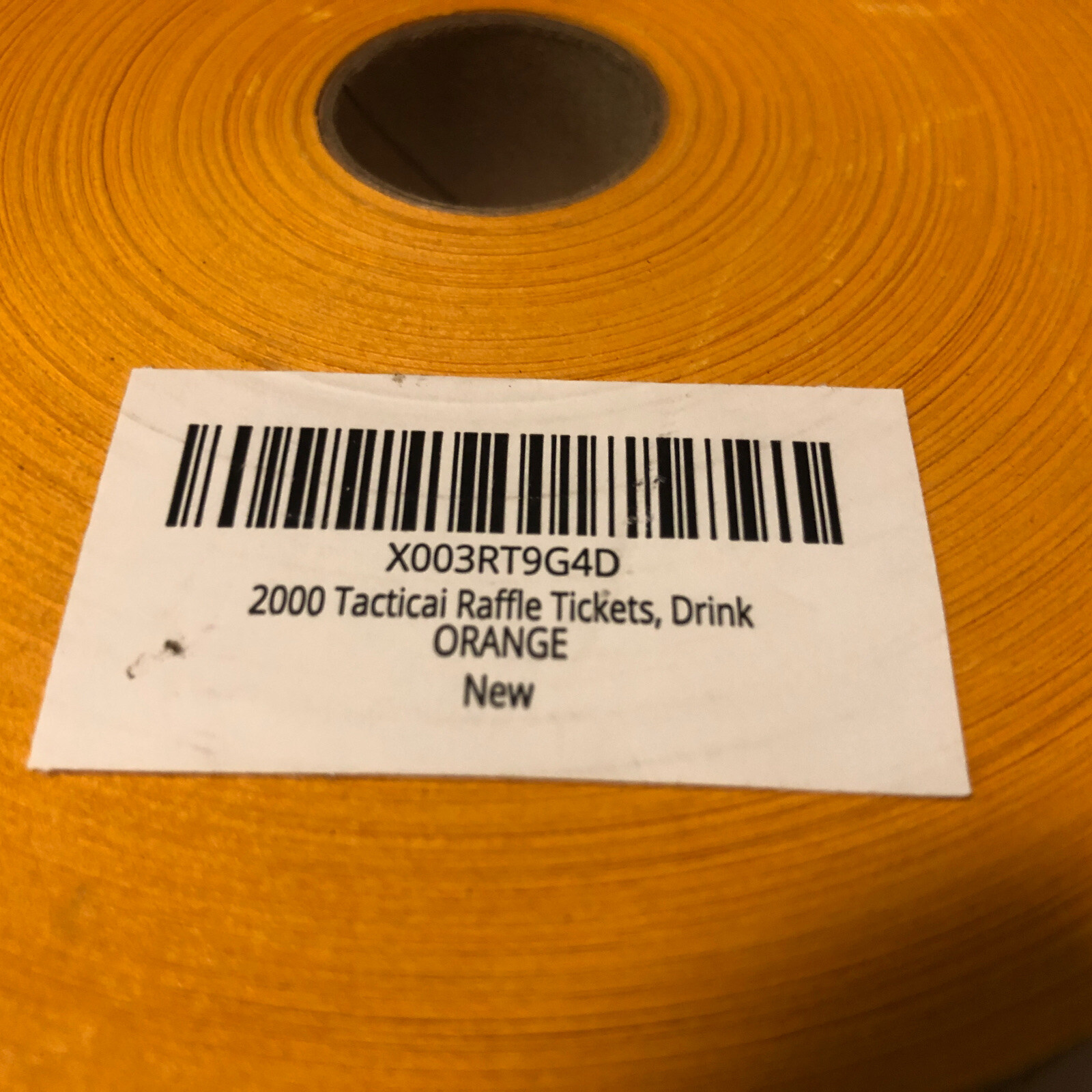 Good For One Drink Event Party Tactical Raffle Tickets 2000 Orange