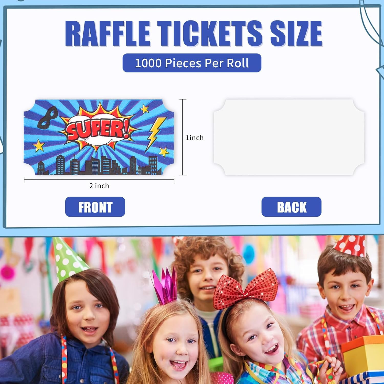 1000 Pieces Super Incentive Roll Tickets Reward Tickets Raffle Tickets Single…