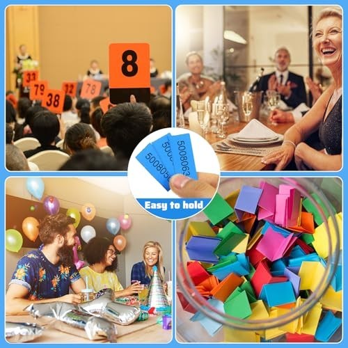 1000 Sheets Raffle Tickets – 25 Bid Chinese Auction Ticket Sheets for Events, Ch