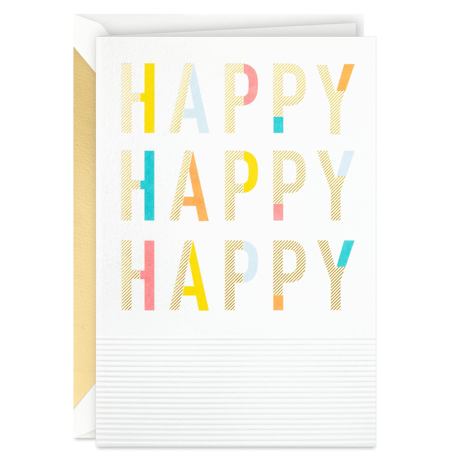 Hallmark Signature Birthday Card 4 inches x 6 inches, Happy