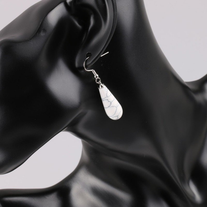 Minimalist Crystal Drop Earrings, Lightweight Teardrop Dangle Earrings for Women