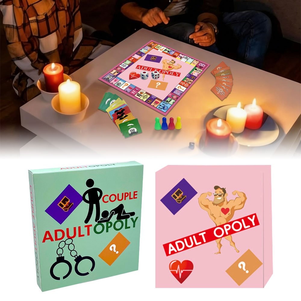 Couple Adult Opoly Board Game Deck Cards Date Night Ideas Conversation Intimacy.