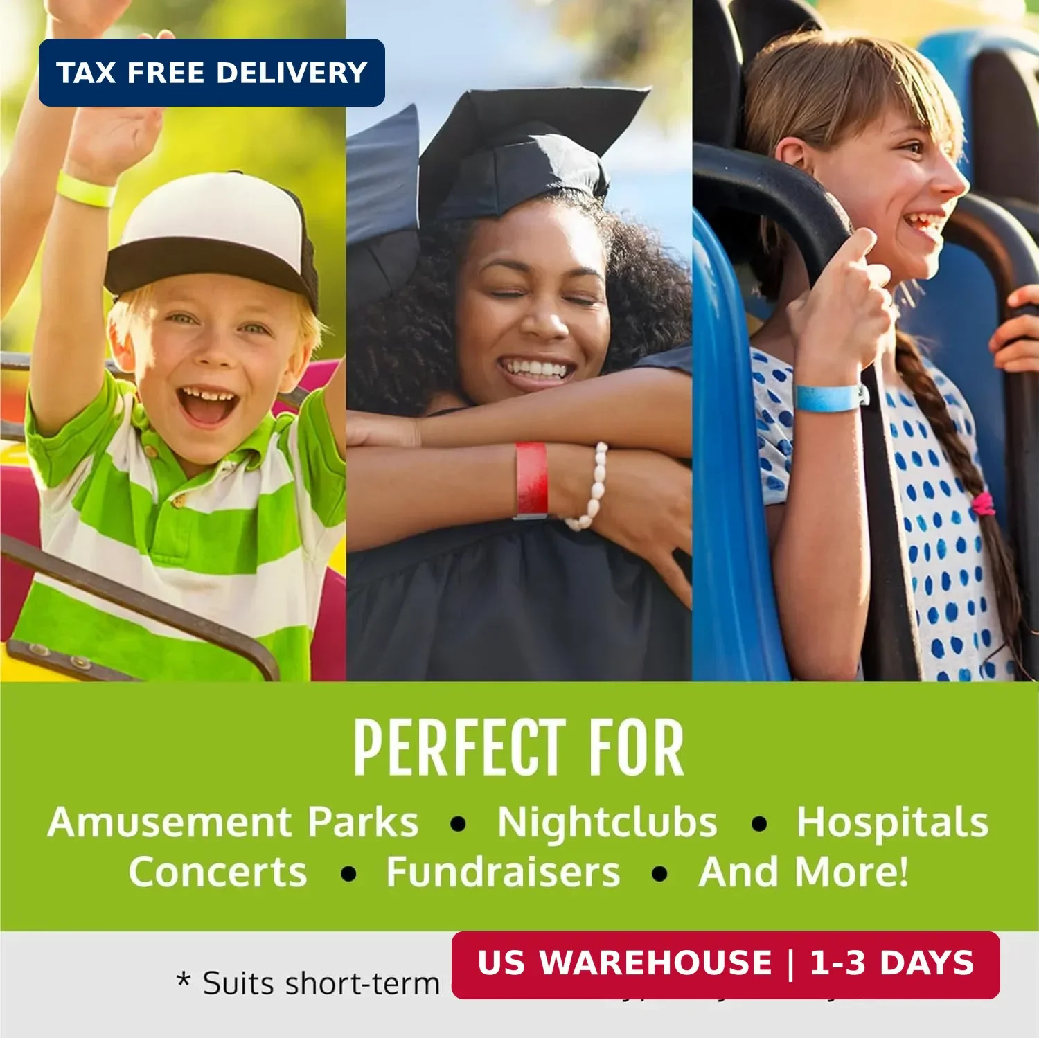 200 Wristco Tyvek Wristbands for Events, 20-Color Variety Pack – Tamper-Proof De
