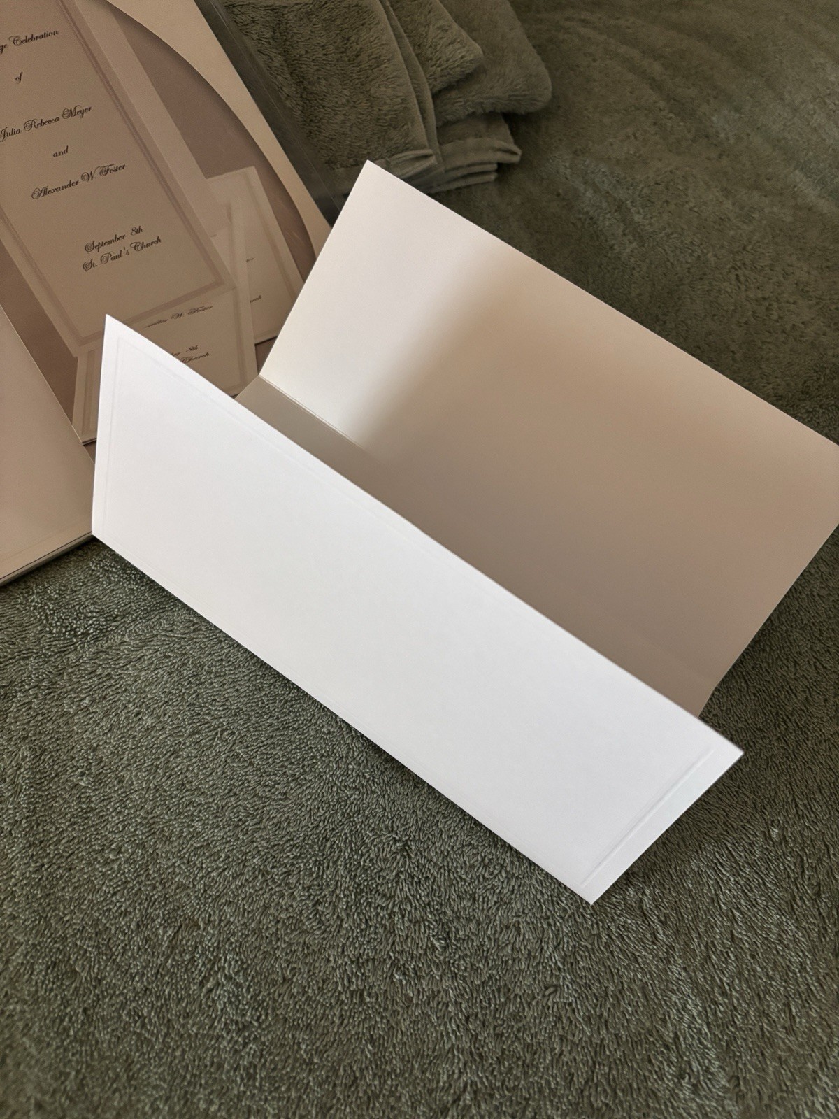 Wilton Trifold Programs Plain White 50 Pack. Lot of 4