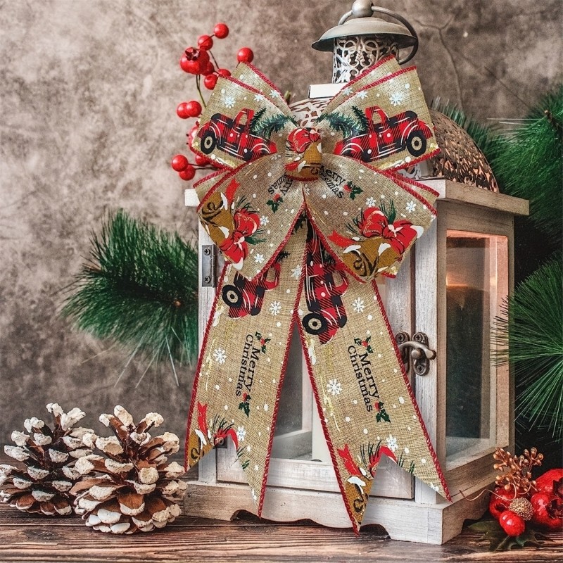 Effective Christmas Gift Wrapping Ribbons Charm in Assorted Color and Designs