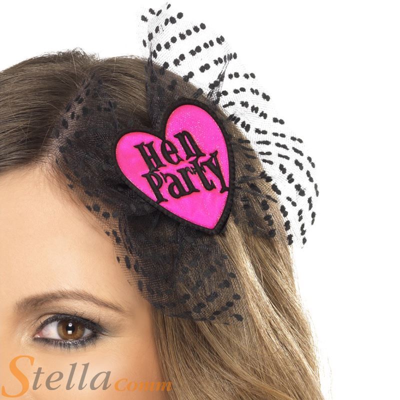 Hen Party Hair Bow With Head Veil Netting Night Party Do Accessories